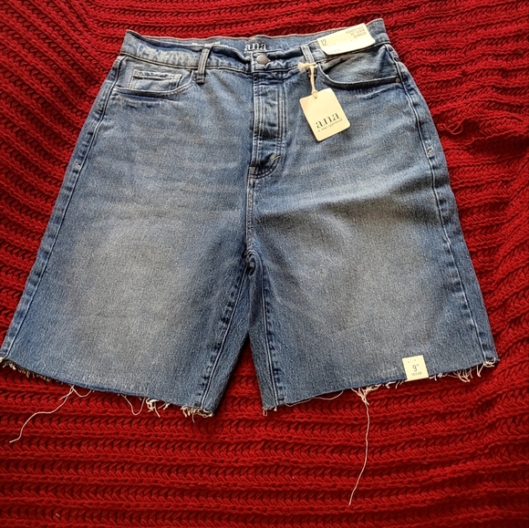 a.n.a Pants - a.n.a. Womens High Rise 90’s Bermuda 9” Denim Short